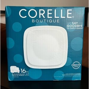 *NEW Corelle “Cherish” 16 Pc. Dinnerware Set